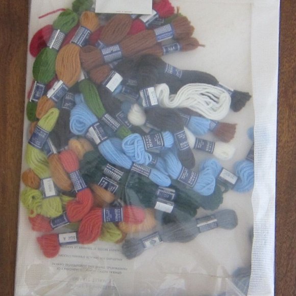 Vintage PERMIN OF COPENHAGEN WATER MILL NEEDLEPOINT KIT #9760/2,12" X 16" , NEW - Picture 2 of 3